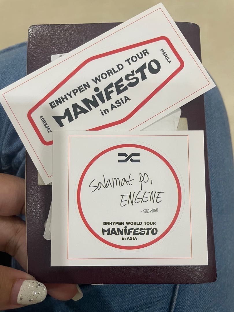Enhypen Sunghoon Manifesto Engenezone Sticker Set, Hobbies & Toys ...