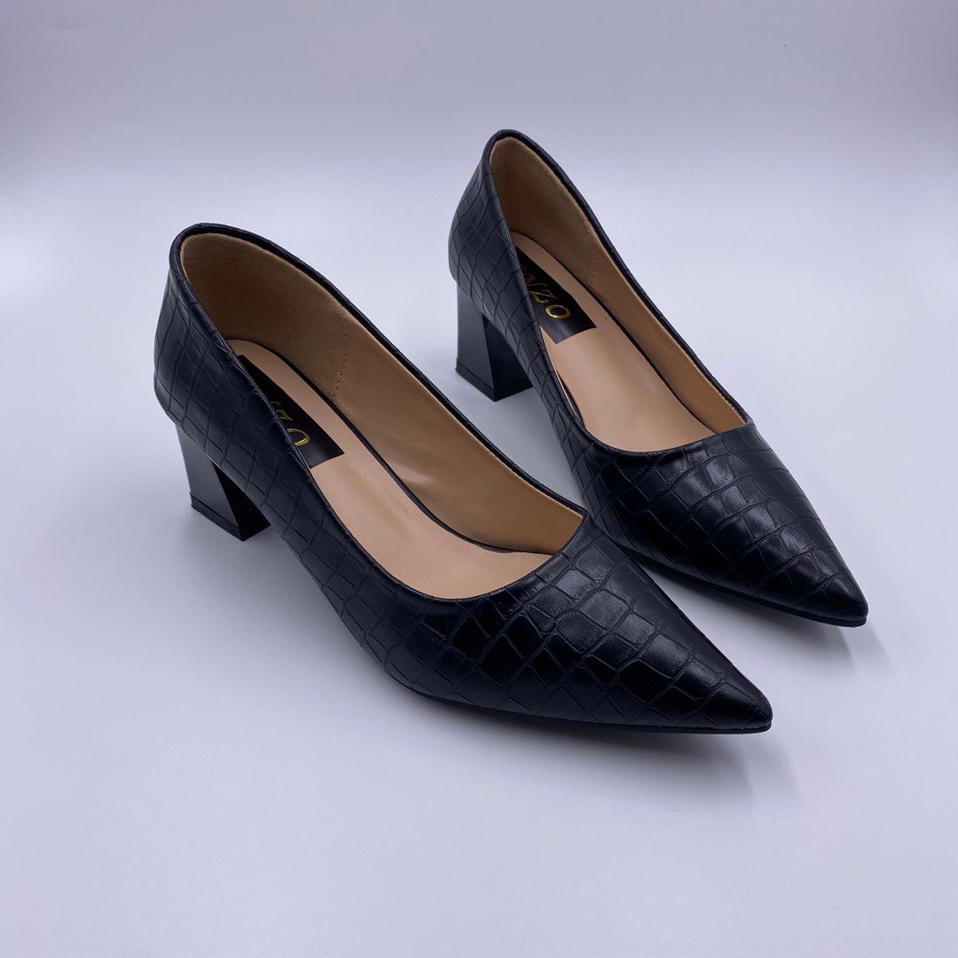 black block heels 2.5 inch