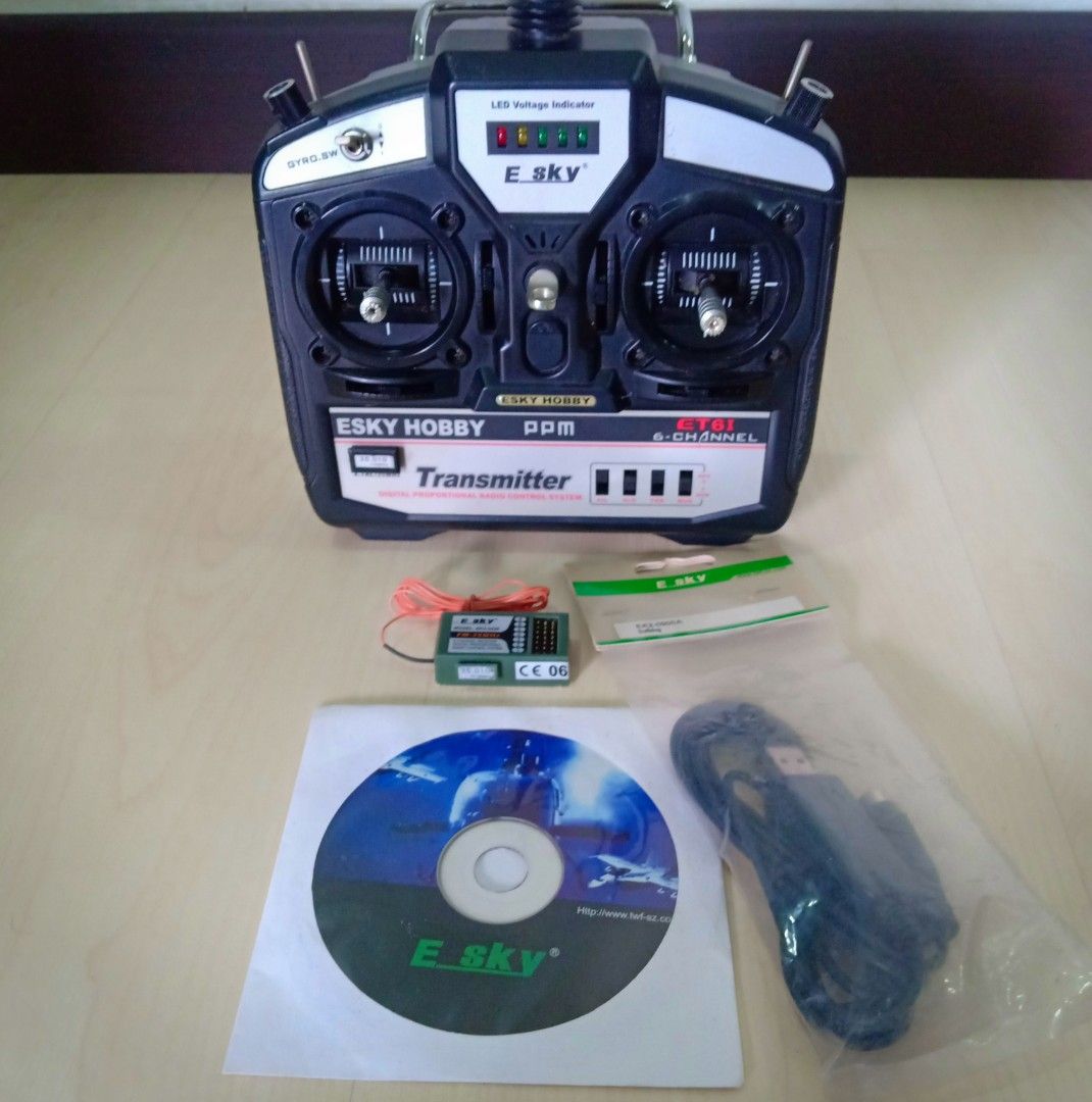 Esky 6ch Remote Control Transmitter Complete With Receiver, Simulator