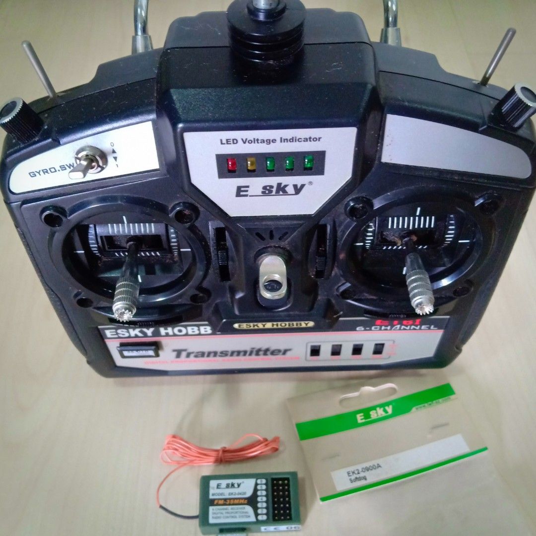 Esky 6ch Remote Control Transmitter Complete With Receiver, Simulator