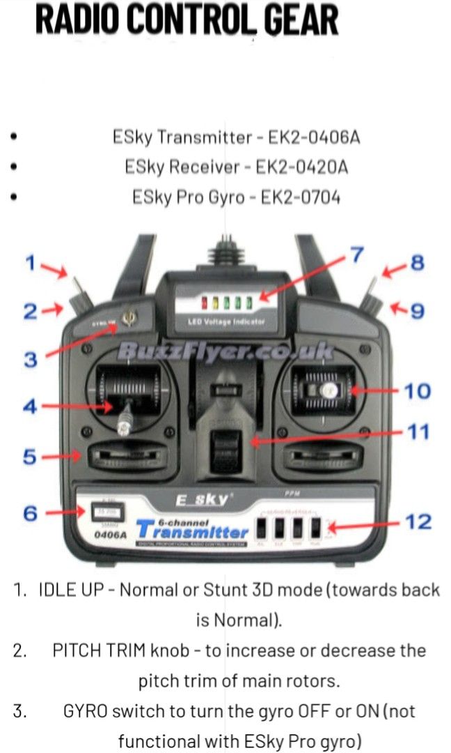 Esky 6ch Remote Control Transmitter Complete With Receiver, Simulator