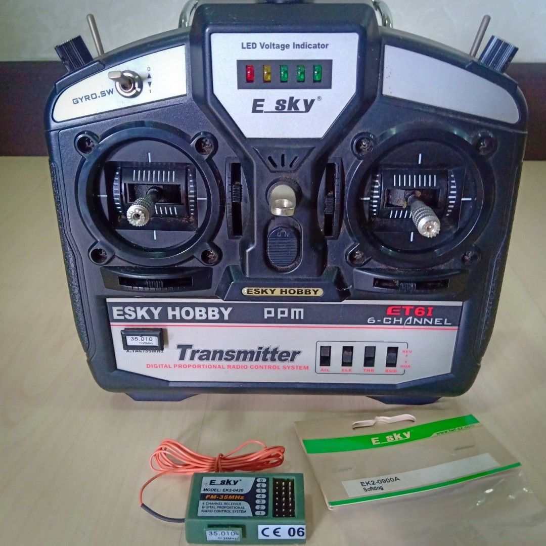 Esky 6ch Remote Control Transmitter Complete With Receiver, Simulator
