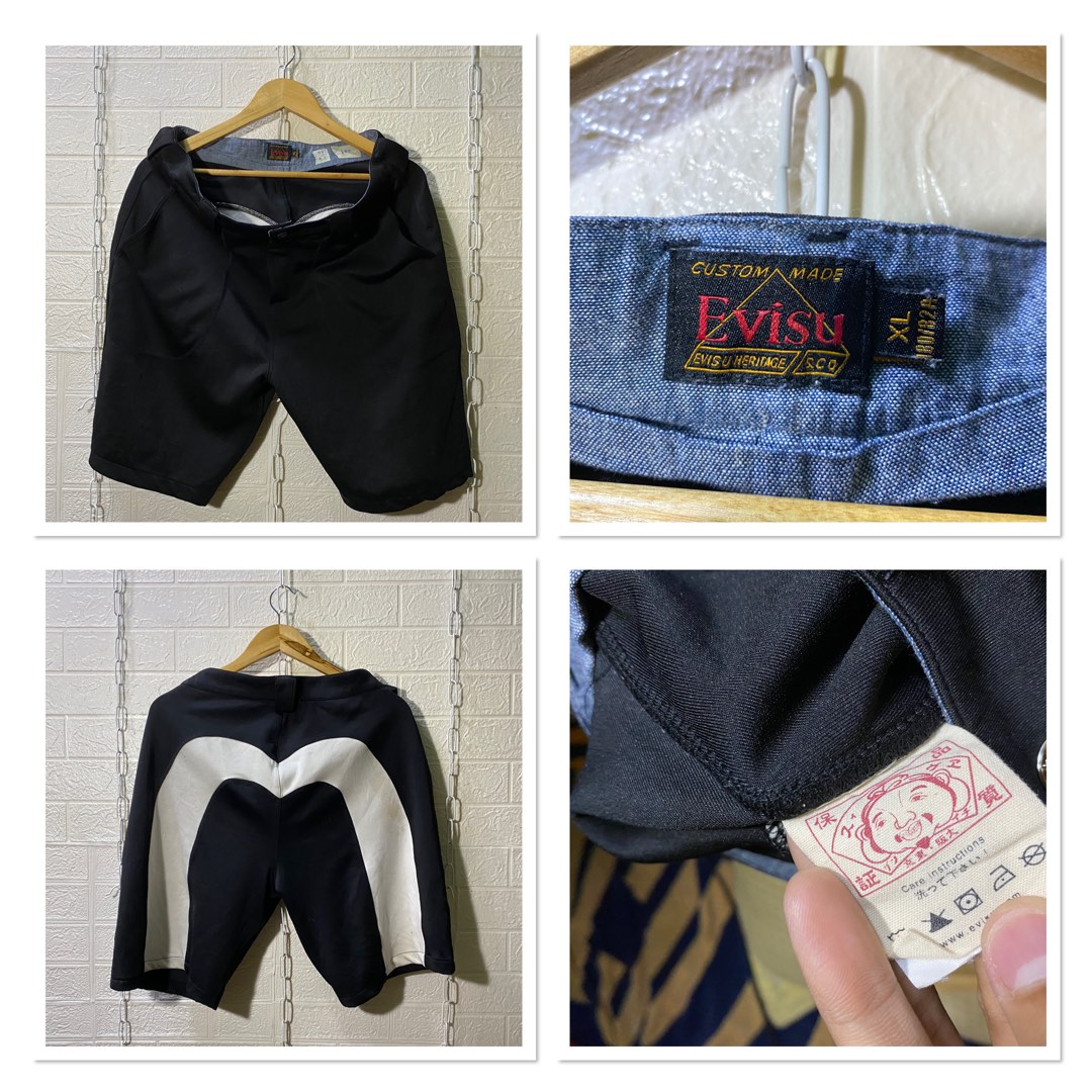 Evisu shorts, Men's Fashion, Bottoms, Shorts on Carousell
