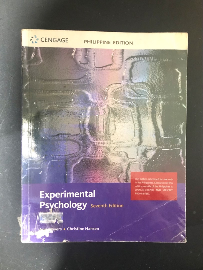 Experimental Psychology Textbook, Hobbies & Toys, Books & Magazines ...