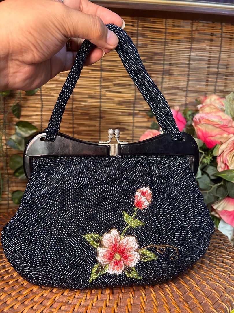 FULL BEADED Japan Vintage bag, Luxury, Bags & Wallets on Carousell