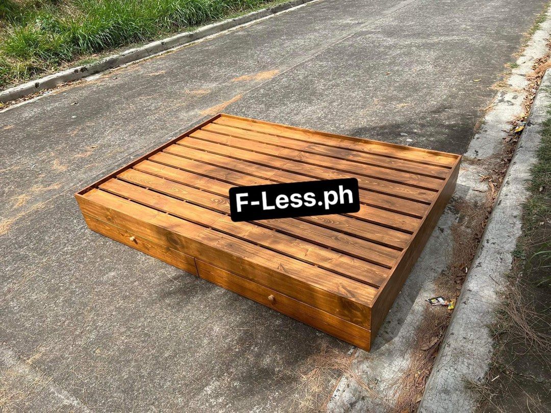 Full Double size Bed frame with Pull out drawers• Dark Maple stained wood • (Category: Bed Frames & Mattresses) located in Paranaque City. Submitted by FLess.ph (Listing ID 1214019200, Image 3). Description: Full Double size Bed frame with Pull out drawers• Dark Maple stained wood • 54x75 inches Made to order 10-14 working days lead time Available also in Queen size and King size .