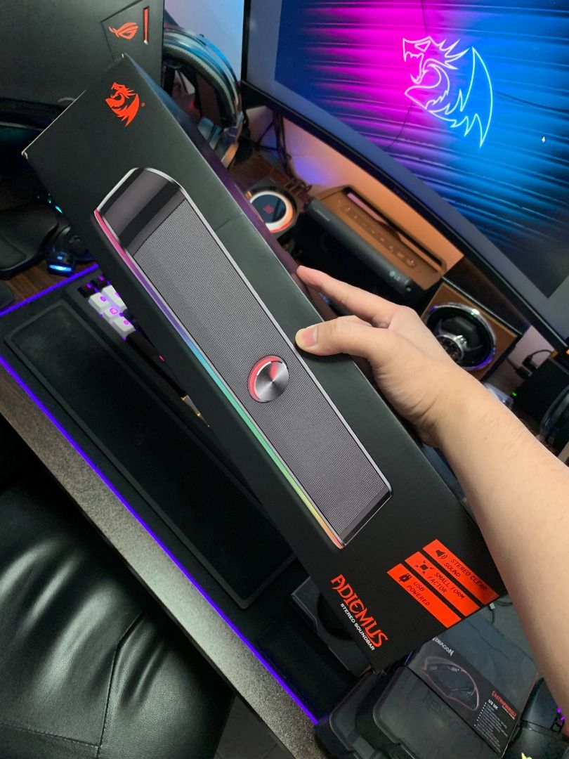 Soundbar RGB Redragon GS560 - Per PC, Con Luci Sincronizzate, Altoparlante 2.0, Controllo Touch - Foto 7