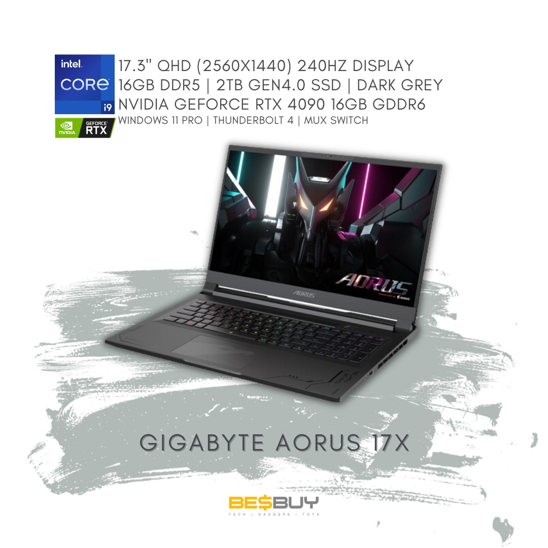 Gigabyte AORUS 17X - Intel Core i9-13900HX - RTX 4080 12GB VRAM [Pre ...