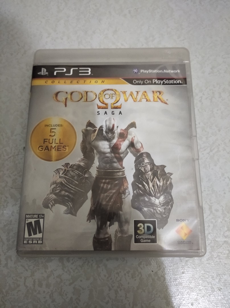God Of War Saga – Colección En Blu-Ray – Incluye God Of War I, II, III Y Origins Collection – Código Descargable Para PSN+ (EE.UU/Canadá)
