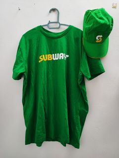 Green Shirt Work Shirt Subway Staff