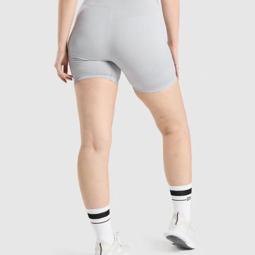 Gymshark Vital Seamless 2.0 Shorts - Light Grey Marl, Size: S, Women's  Fashion, Activewear on Carousell