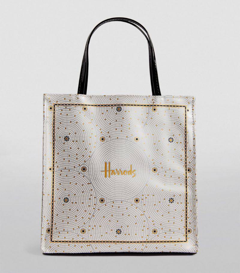 Harrods Tote Bag|floral Embroidered Canvas Tote Bag For Women - Zippered  Shoulder Handbag