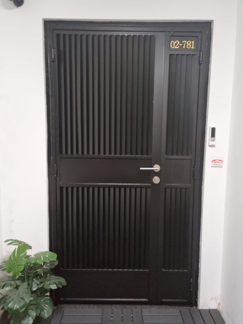 HDB Mild Steel Privacy Gate (cat friendly) NETT PRICE No GST