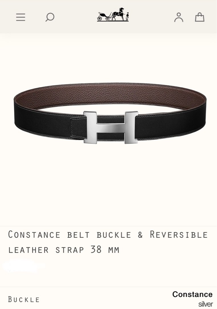 Constance belt buckle & Sprint band 38 mm