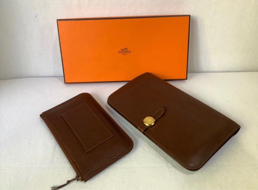 HERMES Dogon Wallet authentic preloved, Luxury, Bags & Wallets on Carousell