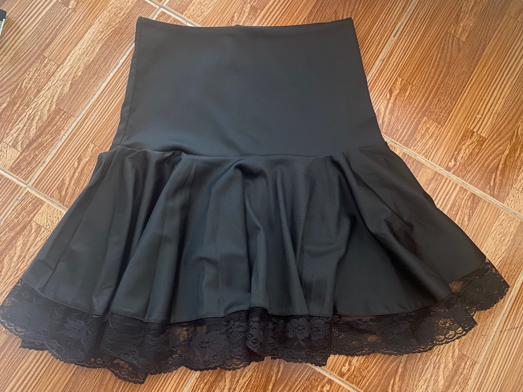 トレフォイル 新品♡ LIMITED PATCHWORK BLACK LACE SKIRT - 通販