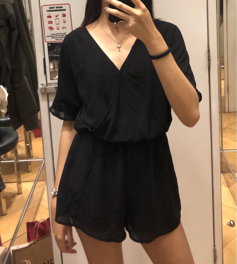 Black clearance romper h&m