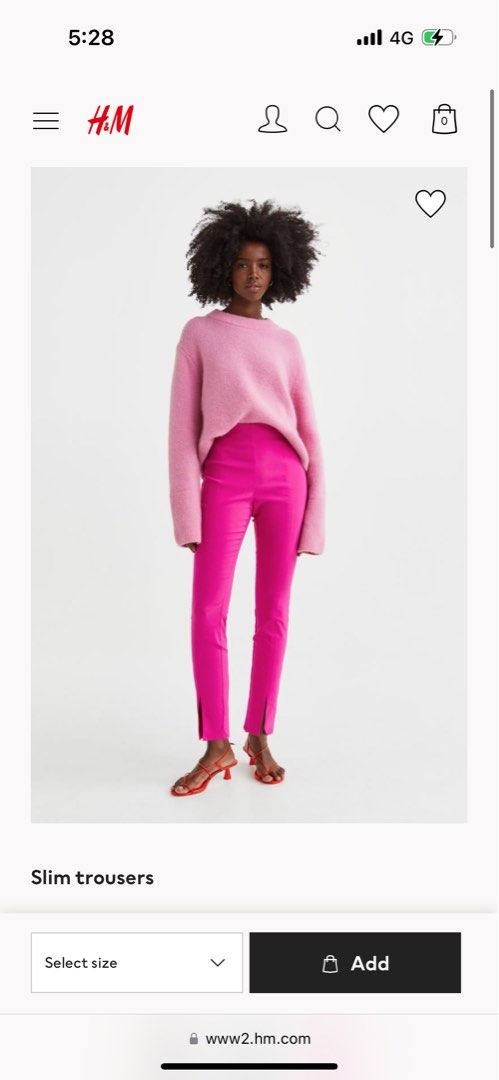 H&m clearance slim trousers