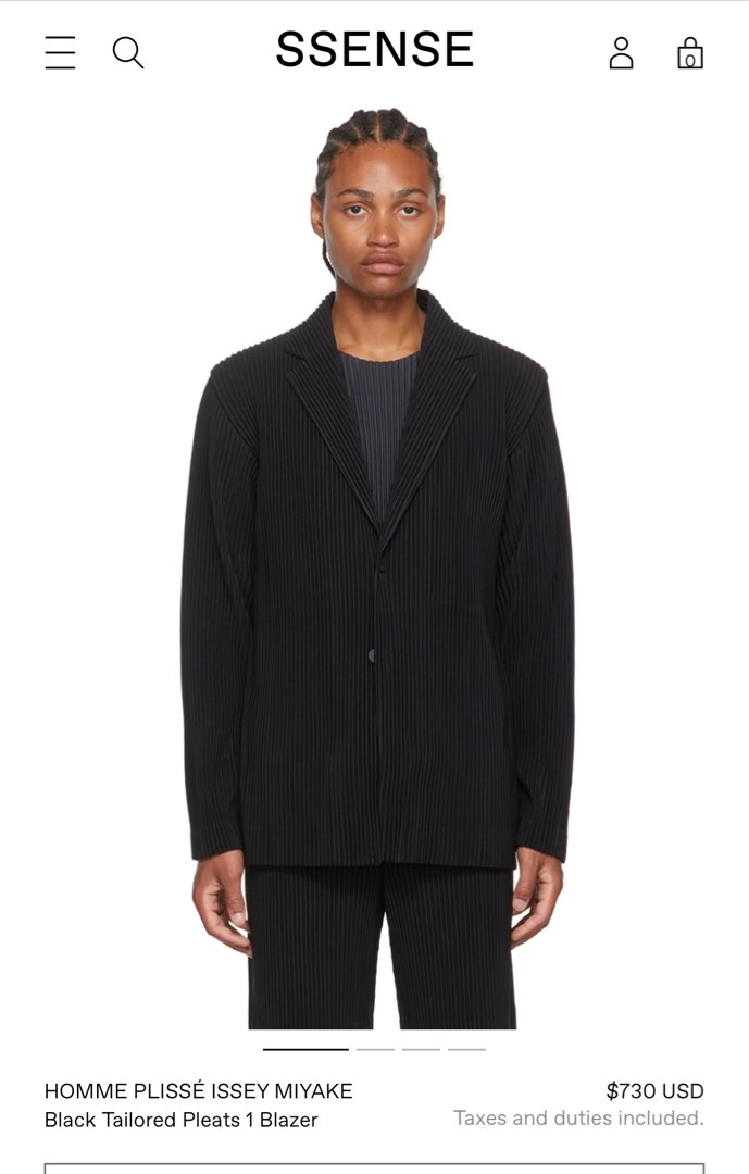 Homme plisse on sale tailored pleats