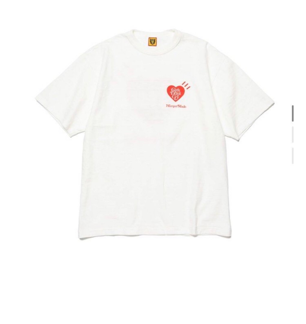 Human made x girls don't cry Valentine's Day tee, 女裝, 上衣, T