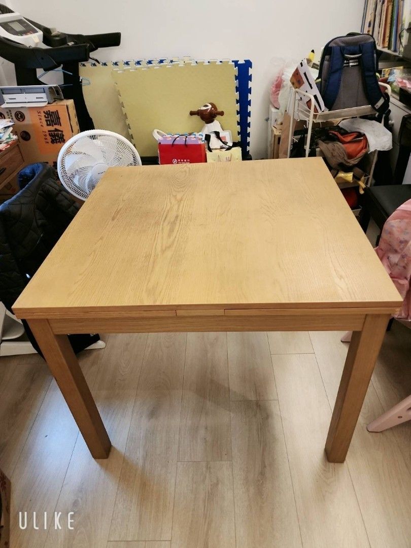 IKEA BJURSTA 丸形伸張ダイニングテーブル - ダイニングテーブル