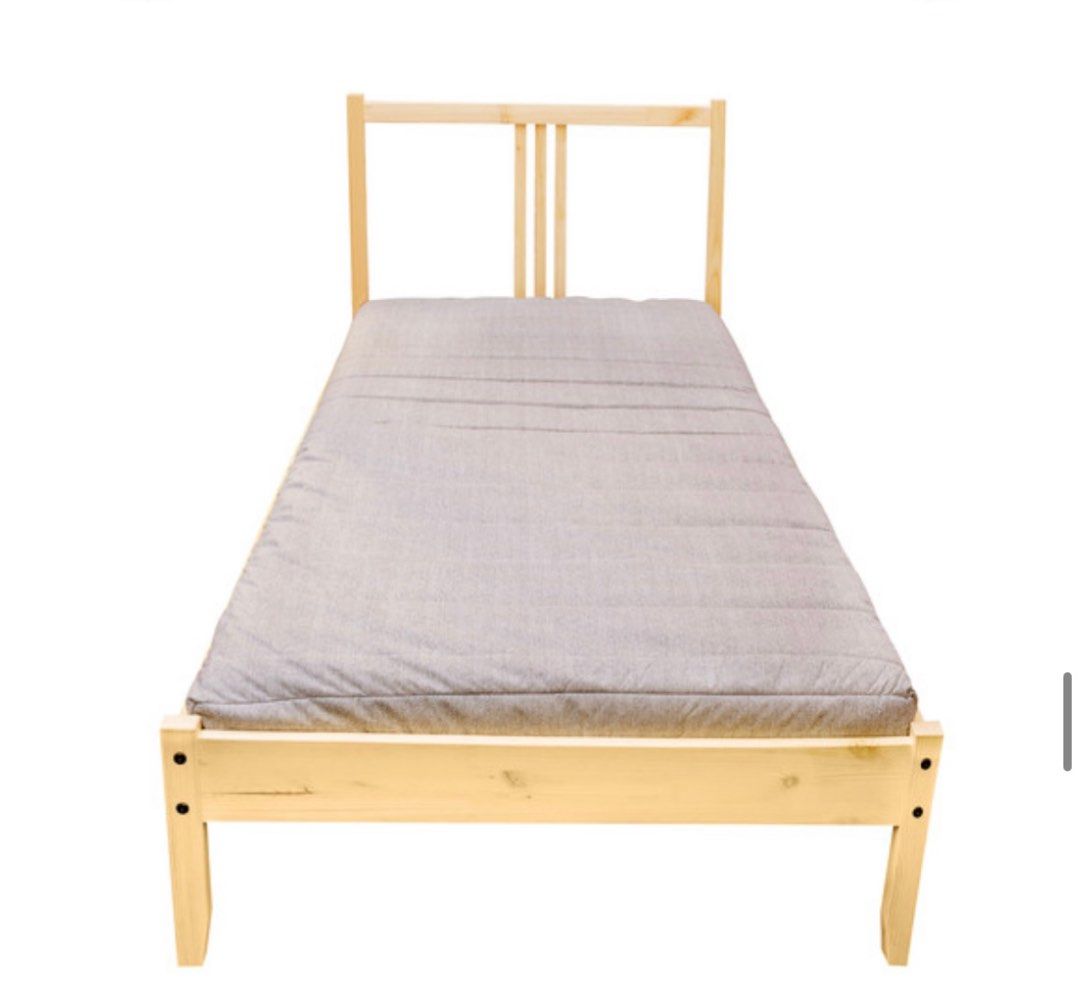 IKEA FJELLSE single bed frame, Furniture &amp; Home Living, Furniture, Bed ...