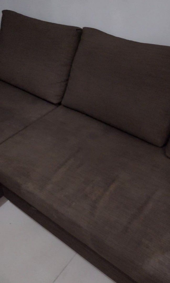IKEA L shape 3 seater 2m expandable Sofa moving out sales, Furniture