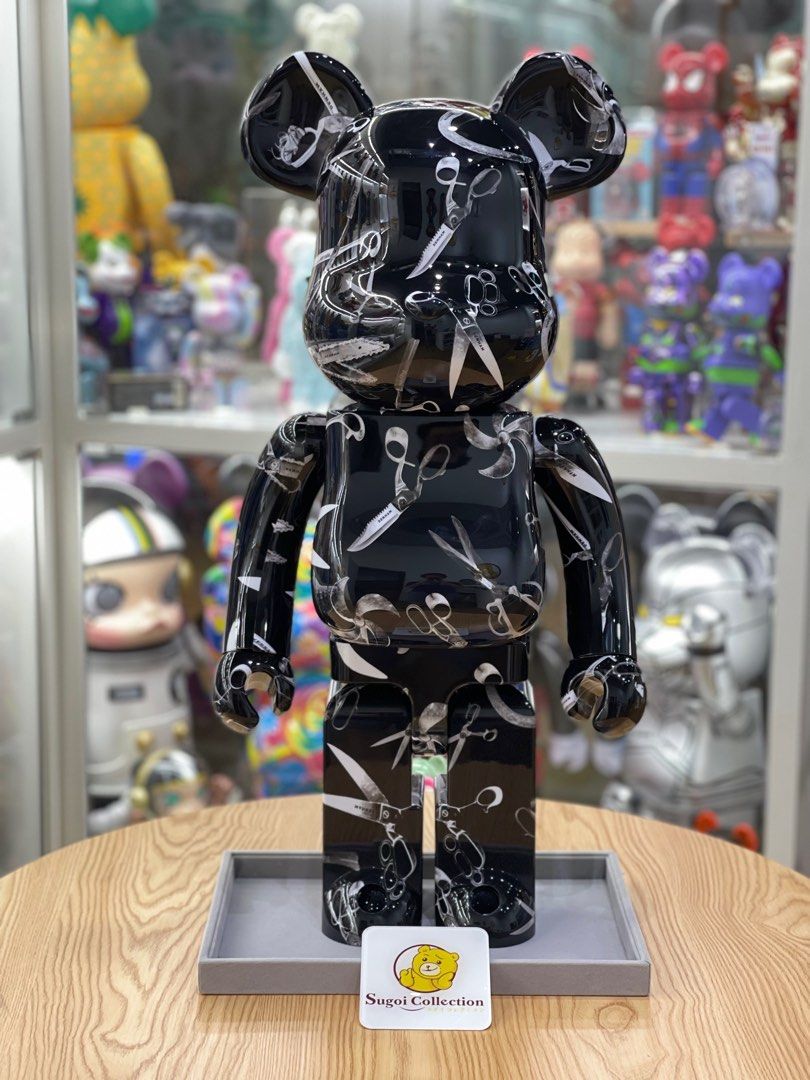 In Stock] BE@RBRICK x Denham 1000% Large Scissor All Over Print