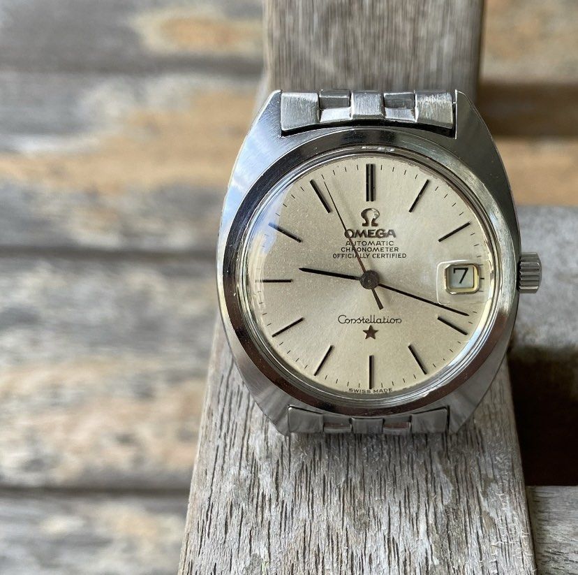 Ivory cream rare dial) Omega Constellation C-shape Chronometer