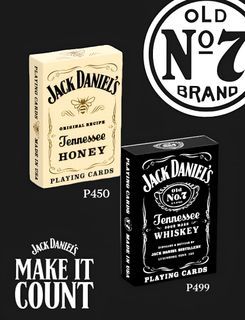 JACK DANIEL'S 1L 700ML PLAYING CARDS