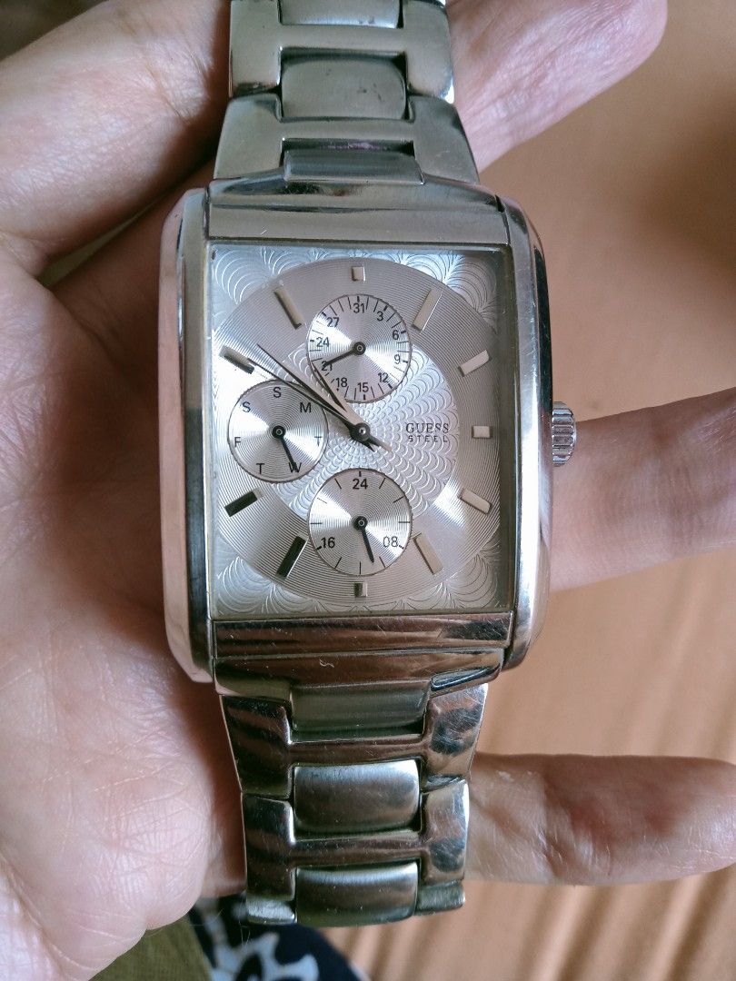 Water Resistant Harga Jam Guess Steel Japan Movt Jam Guess Steel