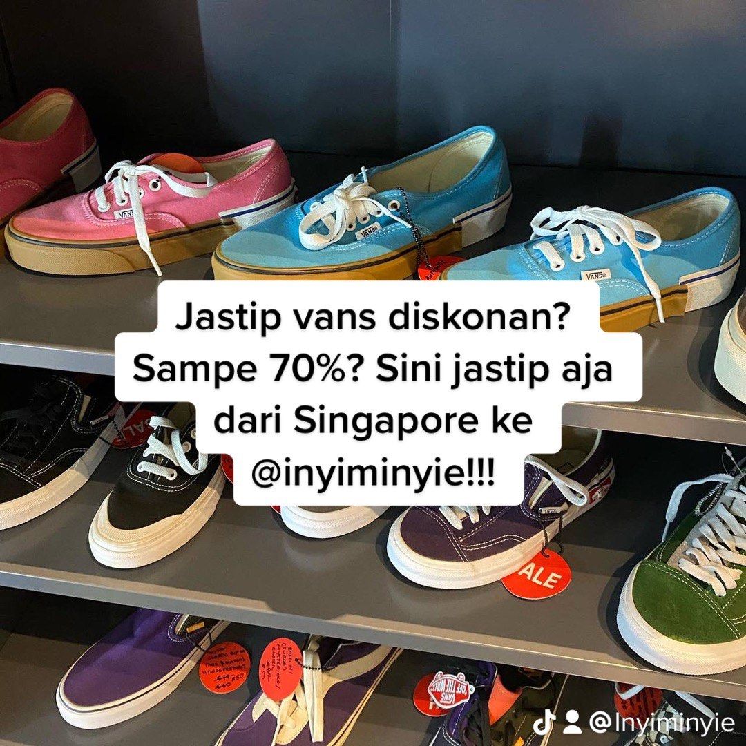 Jastip Vans Singapore ETA 17 20 Feb 2023 Fesyen Pria Sepatu