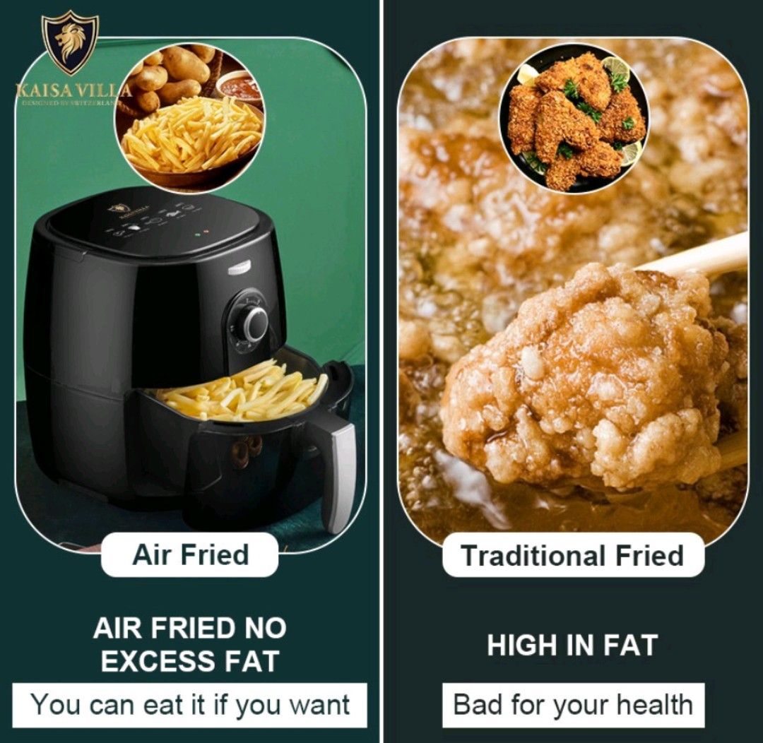 Kaisa Villa Air Fryer 5.5L, TV & Home Appliances, Kitchen Appliances