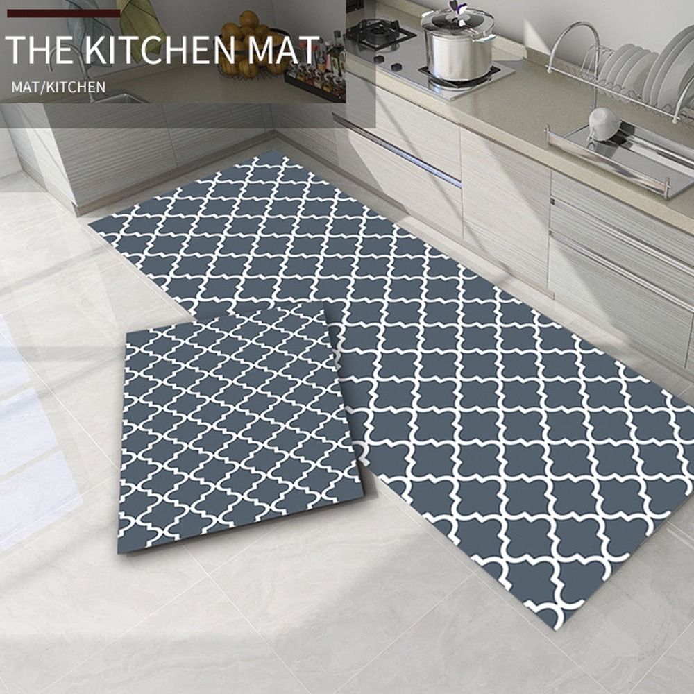 Anti Fatigue Kitchen Floor Mat Cushioned Non-Slip Comfort Rug PVC  Waterproof