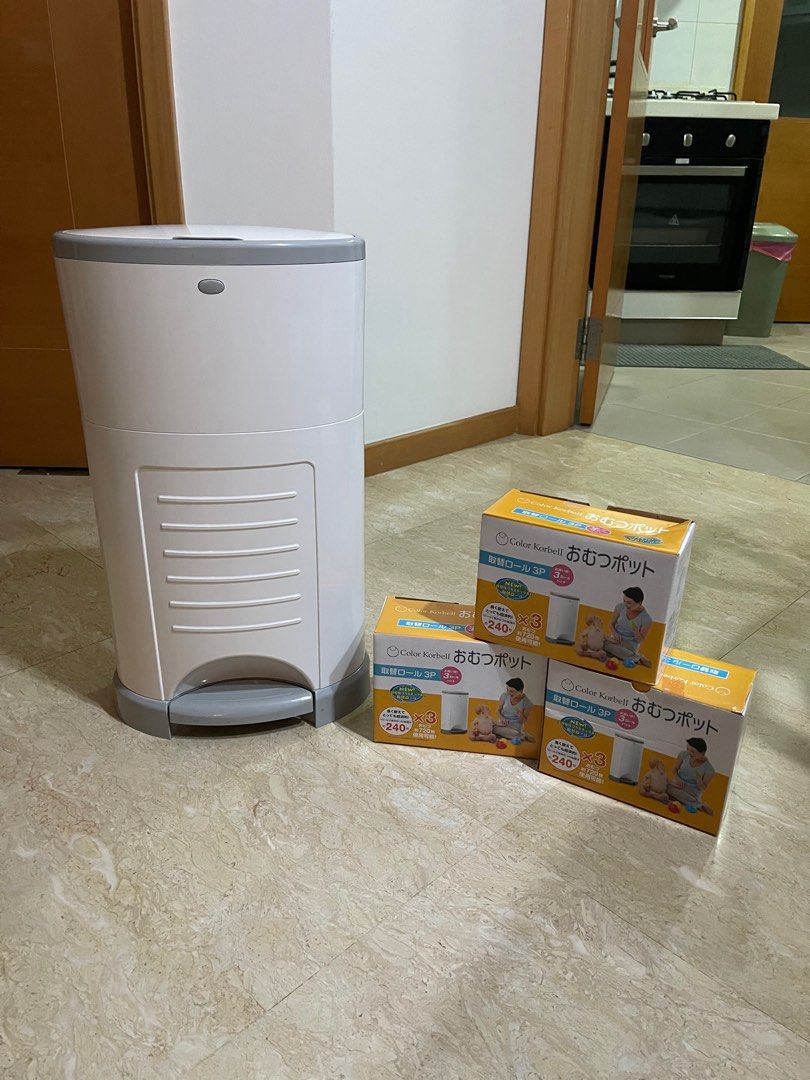 Korbell Diaper / Nappy Bin (9 x refills), Babies & Kids, Bathing