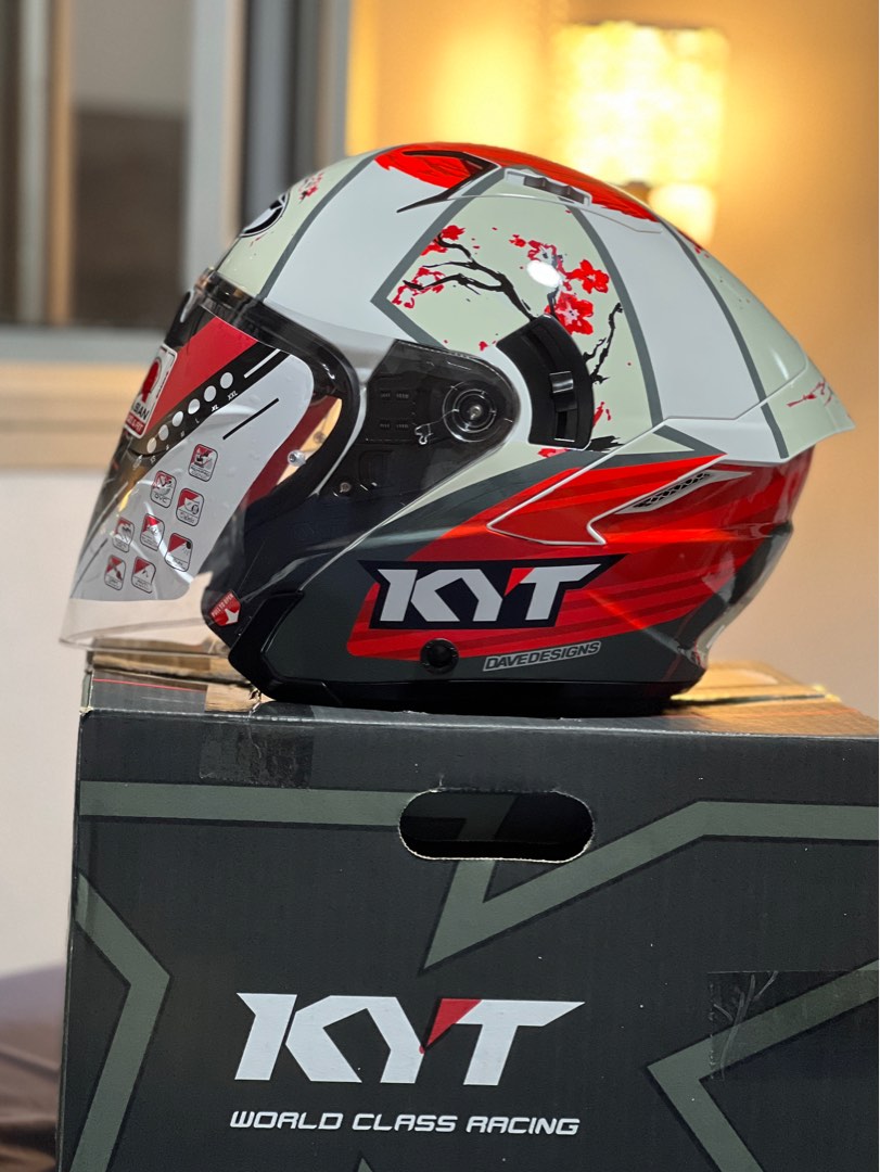 KYT Helmet Sakura Size M, Motorcycles, Motorcycle Accessories on Carousell