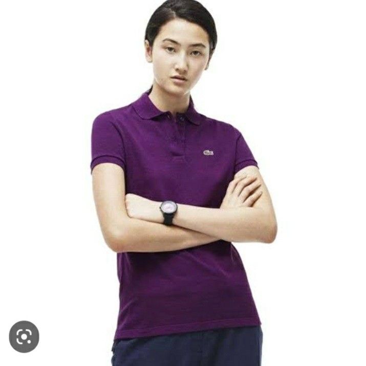 Lacoste purple polo shirt hotsell