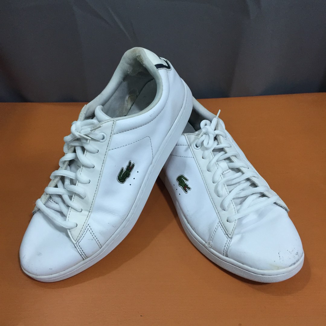 Lacoste White Leather Sneakers Men s Fashion Footwear Sneakers