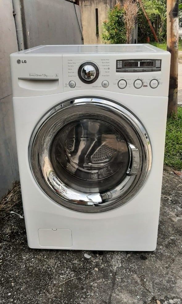 LG inverter direct drive front load washing machine 13 kg, TV & Home