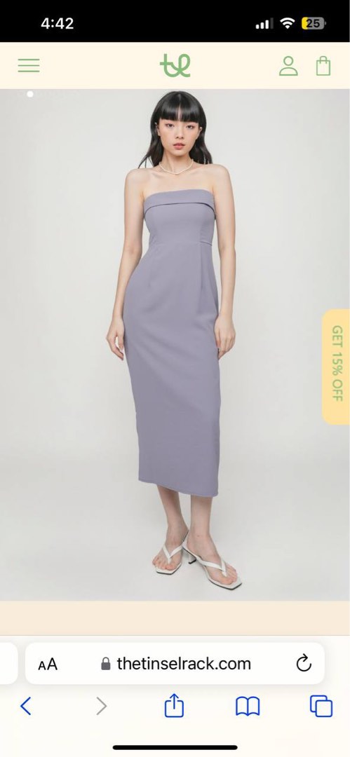 lisse tube dress
