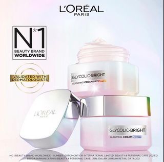 Loreal (L’Oreal) - Glycolic Bright Glowing Cream Day and Night
