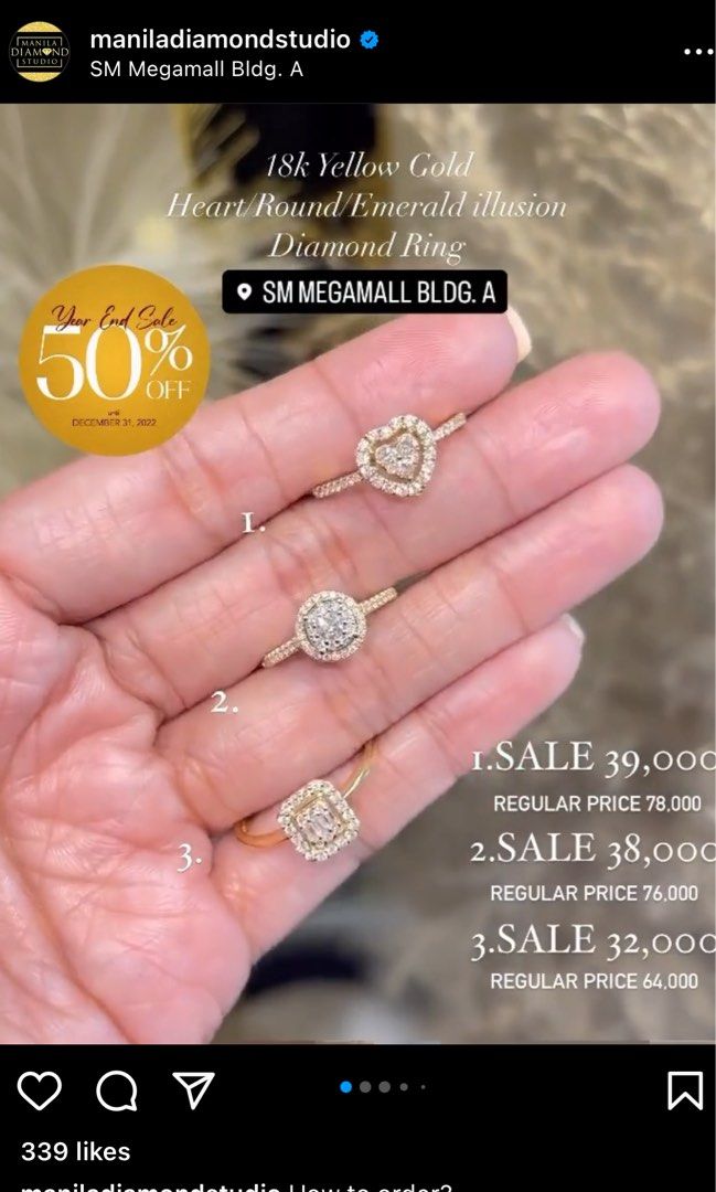 Engagement discount ring megamall