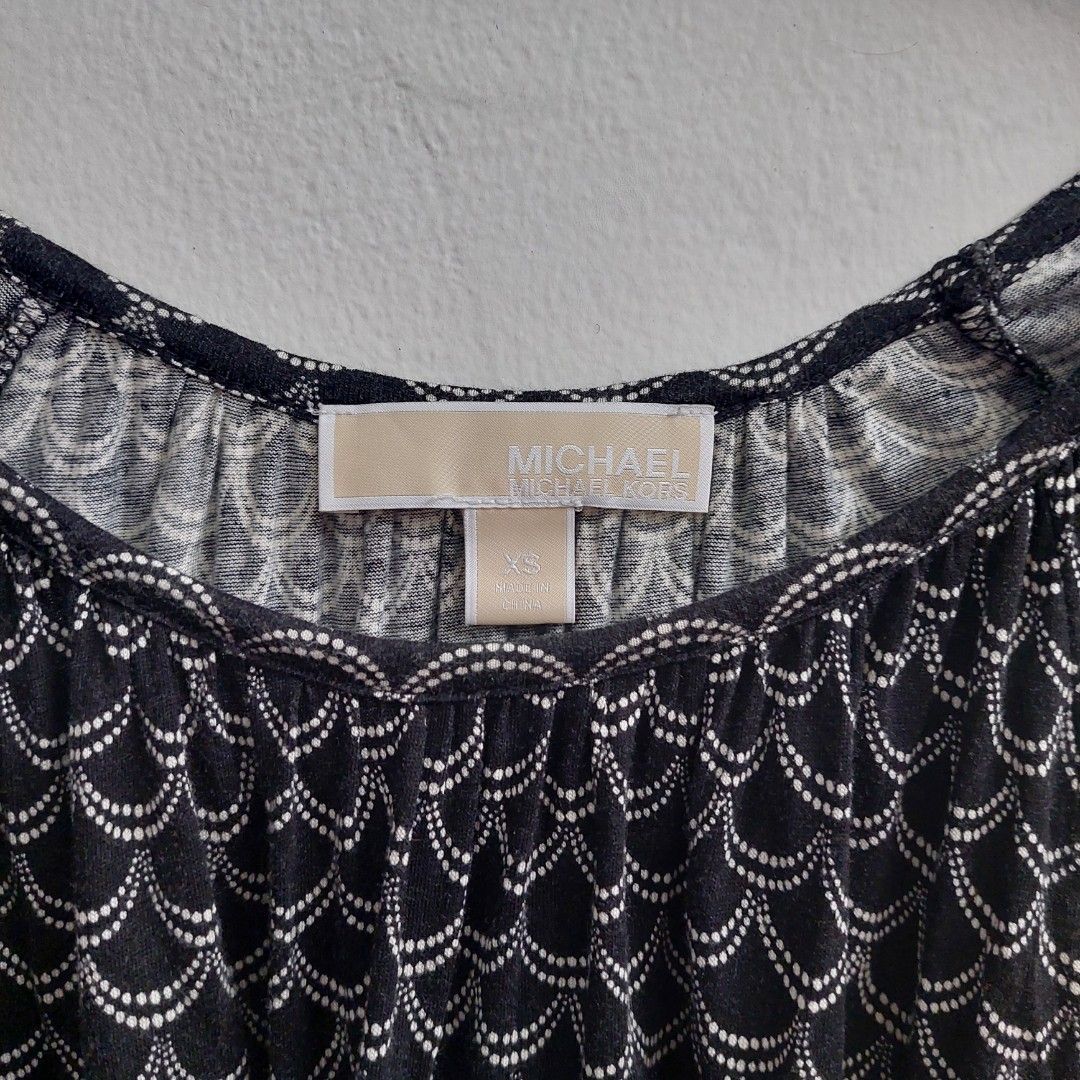 Michael kors black tops on sale