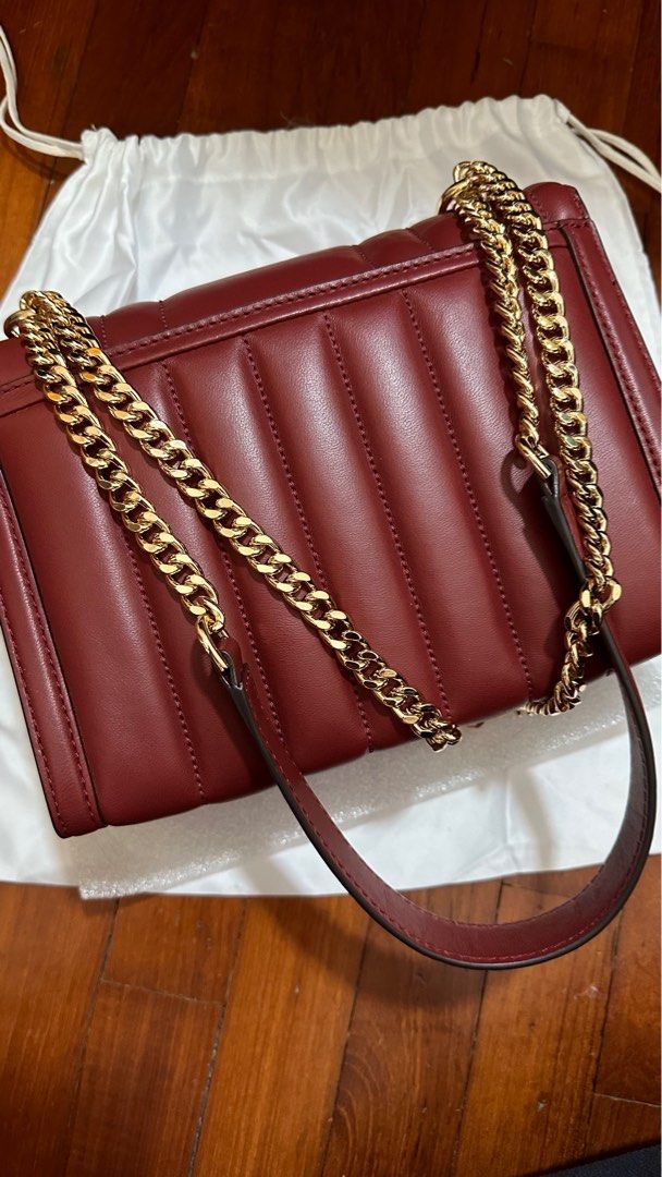 Michael Kors Whitney Large Shoulder Bag in Brandy Women s Fashion