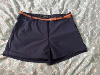 Navy blue high waist shorts