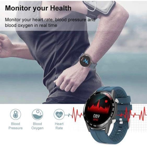 Fitness tracker watch with blood pressure and heart rate best sale monitor reviews