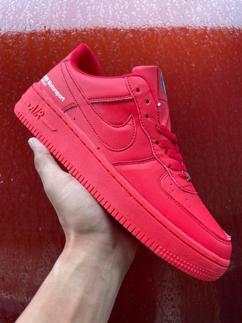Nike Air Force1 Low X BMW All Red Men s Fashion Footwear