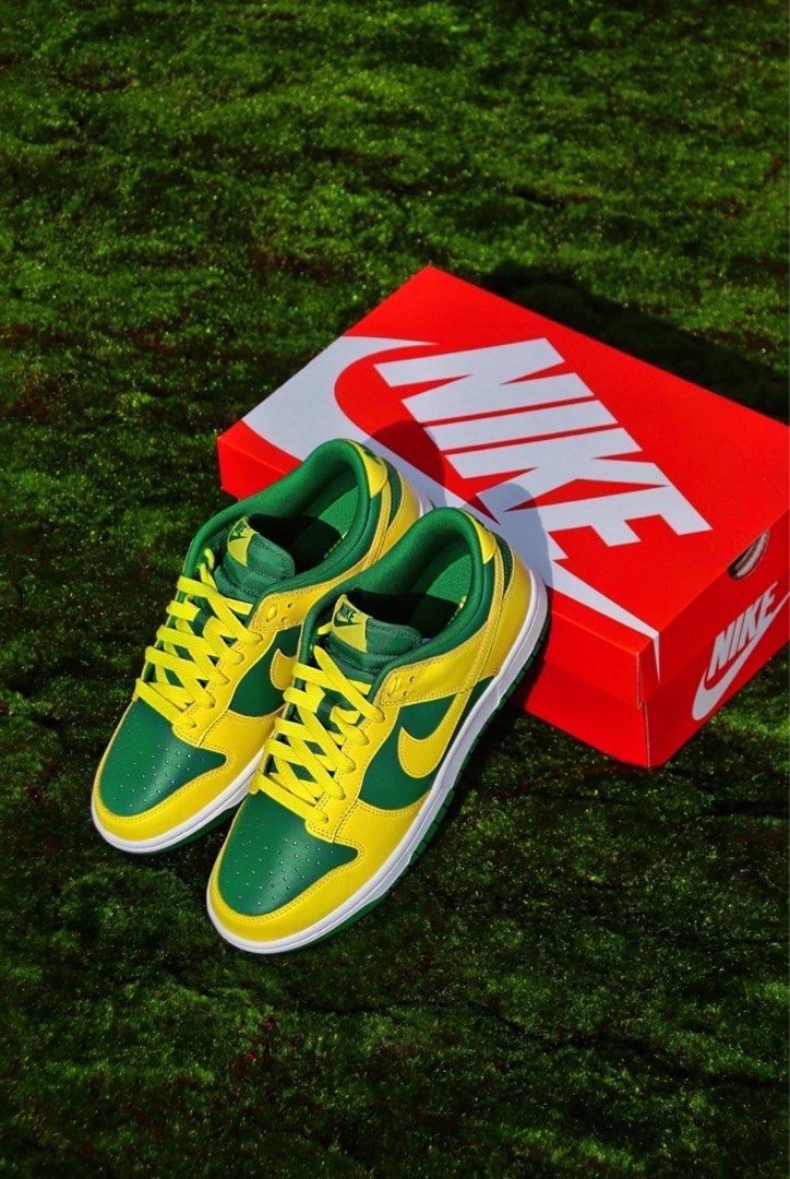 Nike Dunk Low Retro Reversed Brazil BTTYS DV0833-300 yellow green 