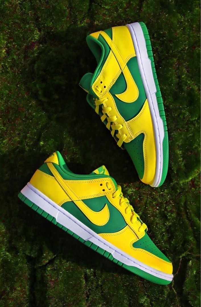 Nike Dunk Low Retro Reversed Brazil BTTYS DV0833-300 yellow green 