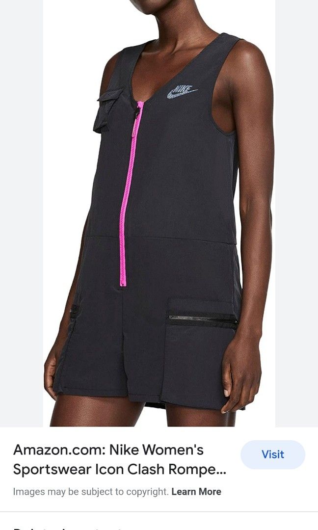 Nike Sportswear Swoosh Women's Jumpsuit – Black, Women's Fashion,  Activewear on Carousell